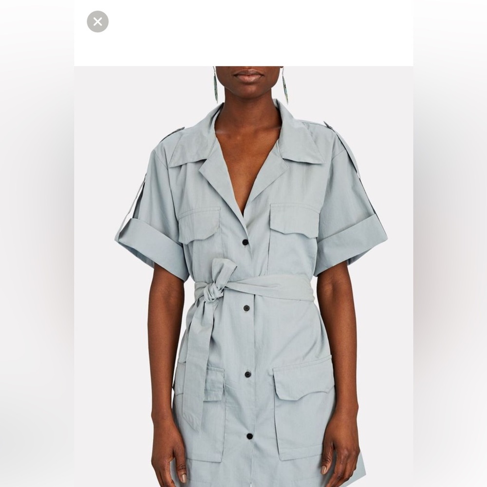 SWF
Belted Mini Utility Poplin Dress